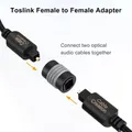 Speaker DVD Player Digital Audio Optical Cables Adapter Portable CD Fiber Optic Female Extender