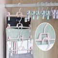 5PCS Skirt Peg Hanger Traceless Plastic Pants Rack Multifunctional Household Hanger Adjustable