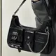 Y2k Moto Biker Handbags for Women NEW Gothic Fashion High Street Shoulder Bag Black Patent Leather