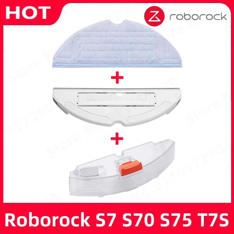 Roborock S7 S70 S75 T7S Elektrische Steuerung Wassertank Ersatzteile Staubsauger Wassertank Tablett mit Mopptuch Zubehör Image