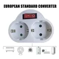 Durable EU Standard Multiple Plug 250V 16A Double Socket Outlet Adapter Plug Socket Conversion