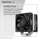 DEEPCOOL AG400 4 Heat pipes Dual Fan CPU Air-Cooling Radiator 2000RPM Desktop Cooling Fan For Intel