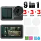 9/1Pcs Tempered Glass Screen Protector for DJI Action 3 4 Lens Protection Film for DJI OSMO Action3