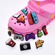 Wholesale 1pcs PVC Shoe Accessories for Crocs Charms Camp Badge Women Clogs Buckle Kids Pins