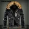 Winter Men's Denim Jakcet Fleece Vintage Clothes Oversized Fur Collar Thicken Casual Jacket Coat Men