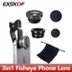 3 in 1 Fisheye-Telefon objektiv 1 5x Weitwinkel-Zoom Fisch auge Makro objektive Kamera-Kits mit