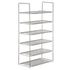 6-stufige Schuh regal Schuh turm Regal Lagerung Organizer Schrank stapelbare Regale hält 18 Paar Schuhe grau
