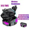 X15 TWS Gaming Earbuds Wireless Bluetooth Earphones With Mic Bass Audio Sound Positioning 9D Stereo