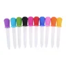 10 Pieces Pipettes Silicone and Plastic Dropper Pipettes Liquid Droppers for Candy Sweet Kids