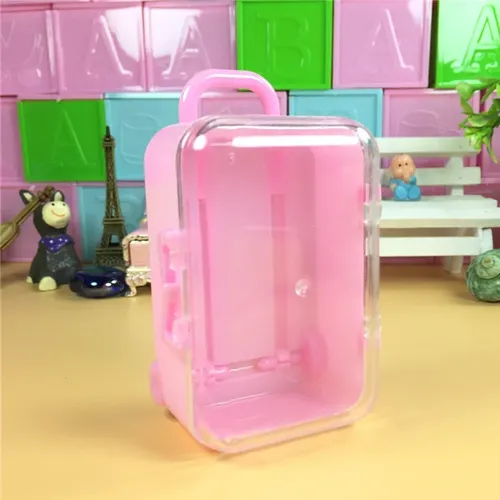 24 stücke Mini Kofferraum Koffer Gepäck Koffer Kinder Spielzeug Puppen Zubehör Candy Box Geschenk