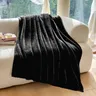 Bucephalus Bettdecken weiche bequeme gemütliche Luxus solide schwarze Winter decke Abdeckung