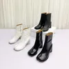 Unisex Echt Leder Ninja Tabi Stiefel Frauen Split Toe Stiefel Frauen 6cm High Heels Frauen Schuhe