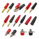 10Pcs Red Black 4mm Banana Plug Socket Speaker Cable Connector Gold Plated / Nickel Plated 4mm