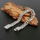 Fashion Stainless Steel Chain Bracelets Hip Hop Cuban Chains Waterproof Male Jewelry Punk Men