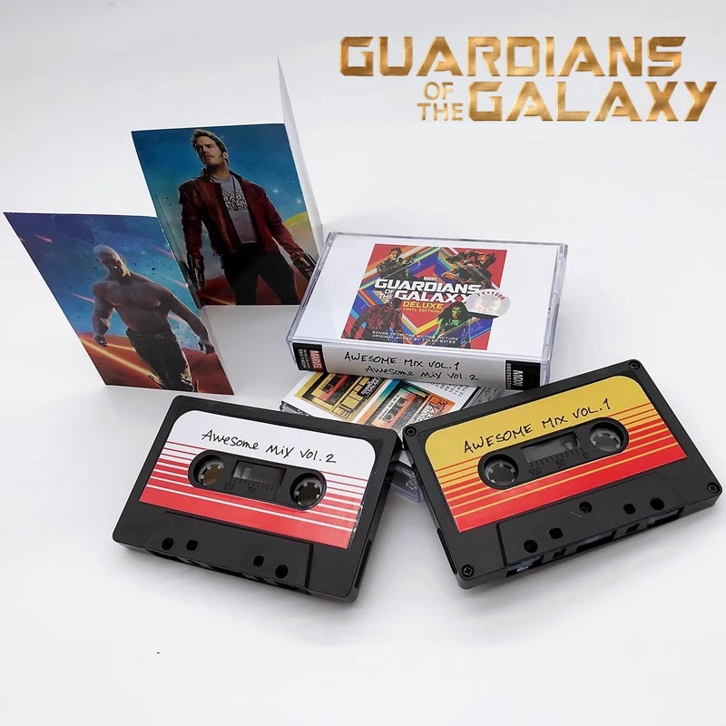 Marvel Guardians of the Galaxy Raccoon Groot Star-Lord Music Tapes Cosplay Soundtrack Box Kassetten Auto Walkman Tape Requisiten Geschenke