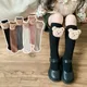 Neue Babys ocken Kinder Kleinkind Jungen kniehohe lange weiche Baumwolle süße Bär Kinder Socken Baby