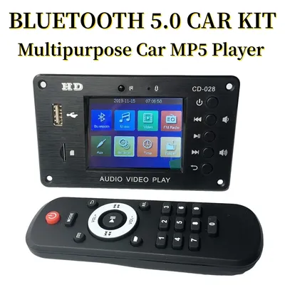 Bluetooth 5.0 MP3 Decoder Board Stereo Audio Receiver HD Video MP5 Player DIY WAV APE Decodierung FM Image