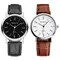 Herren uhren Business Armbanduhr Luxus Leder armband Analog uhren Quarz Armbanduhren Uhr Männer