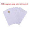 10 stücke weiße PVC-Karte mit 4442 Chip Kontakt IC-Karte leere Kontakt Smartcard 4442 Smartcard kein
