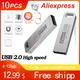 Neue 10 teile/los Flash-Laufwerke 64GB Memory Stick für mobile 128GB Metall USB-Flash-Laufwerk 32GB