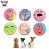 6 Stück Hundes pielzeug Quietscher Latex Hüpfball Quietschendes Gummi Hundes pielzeug für meinen
