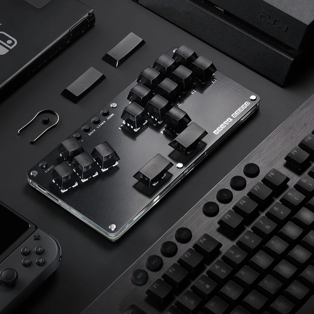 Haute42 Gamerfinger Hitbox Kampfspiel Mini Spiel Tastatur Arcade Kampf Sticks Für PC/Ps3/Ps4/Schalter Hitbox Control Tastatur