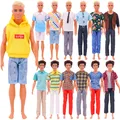 Handgemachte Ken Puppe Kleidung T-Shirt Shorts für Barbies Kleid Accessoires Mode tägliche Kleidung