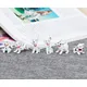 6 Teile/satz Nette Cartoon Spotty Hund Mini Action Figur Spielzeug PVC Tier Hunde Modell Schöne