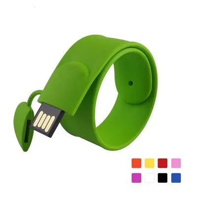 Großhandel Silikon-Armband, Geschenk-Disk-Armband, USB-Flash-Laufwerk, 16 g, 32 g, modischer USB-Flash-Laufwerk, schnelles Lesen und Schreiben von Zubehör Image