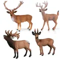 Realistische Tier Modelle Deer Aktion Spielzeug Figuren Elch Wapiti Elch PVC Figuren Dekoration