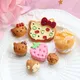 Miniatur Süßigkeiten Spielzeug Hello kitty kt Katze simuliert Essen Brot Kekse Puppenhaus Dekoration