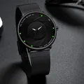 2023 neue minimalist ische Herrenmode Uhren ultra dünne Edelstahl Mesh Gürtel Quarz Armbanduhr