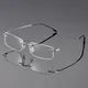 Mode Ultra-light Bequeme Zeigt Junges Reinem Titan Rahmenlose Presbyopie Brille Ältere HD Harz