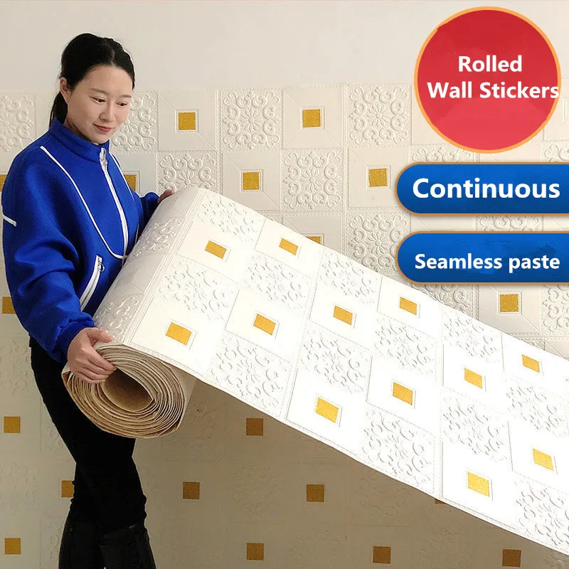 10m selbst klebende Paneele Tapete 3d Wanda uf kleber Fliesen moderne Wohnkultur Dekoration für Schlafzimmer Wohnzimmer Küche TV Backdro