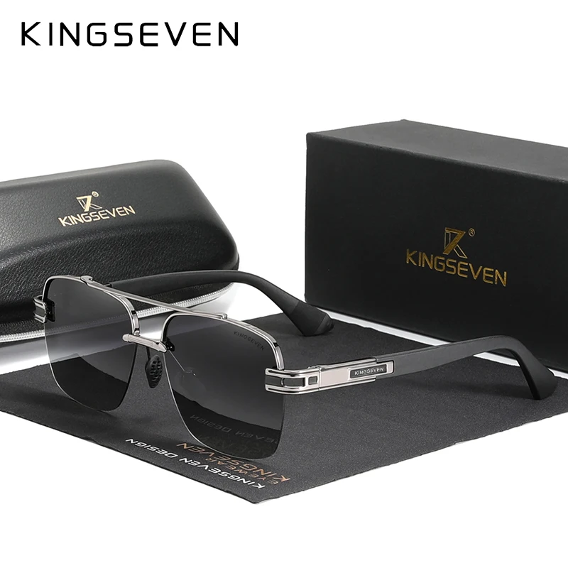 KINGSEVEN 2022 Marke Neue Design Sonnenbrille Für Männer Polarisierte Gradienten sonnenbrille Frauen Männer Platz Retro Brillen Okulary Image