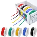 5 Rollen 18 awg Litzen draht Spule-flexibel 18 PVC verzinnt Kupfer elektronisch wi-elektrisch