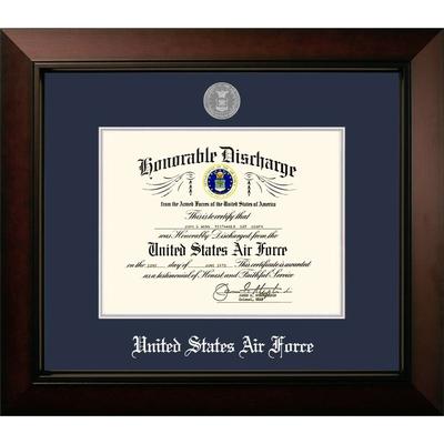 Patriot Frames Air Force 8.5x11 Discharge Legacy Frame with Silver Medallion