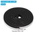 Weather Stripping for Doors 2 Rolls Foam Seal Tape Adhesive Insulation - Black