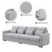 4-Seater Sectional Sofa 104" Linen Upholstered Sofa w/Storage Pockets