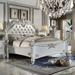 Acme Vendome EK BED Synthetic Leather & Antique Pearl Finish