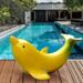 WQQZJJ Cute Banana Dolphin Home Decor Garden Statue Unforgettable Funny Gift For Garden Home Living Room Office Pool Decoration Christmas And New Home Christmas Decorations