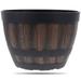 FRCOLOR Imitation Wooden Flower Pot Large Capacity Retro Plastic Planter for Garden