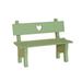 TOYMYTOY Decorative Mini Wooden Garden Bench Porch Chair Miniature Landscape Ornament for Photo Booth Props Home Decoration (Green)