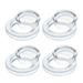 Patio Table Umbrella Hole Ring 4 Sets Patio Table Umbrella Hole Ring Transparent Table Umbrella Ring with Caps