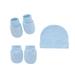 DENGDENG Newborn Infant Baby Toddler Warm Knitted Beanie Hats Winter Soft Cap with Glove Socks 0-12M