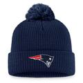 Women's Fanatics Branded Navy New England Patriots Logo Cuffed Knit Hat with Pom