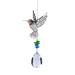 mnjin modern hummingbird car chakra pendant suncatcher charm rainbow decoration & hangs multicolor