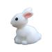 Holiday Deals! UHUYA Decoration Ornaments Craft Garden PVC Rabbit Miniatures 2.5x2cm Easter Day White