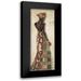 Leconte Jacques 11x24 Black Modern Framed Museum Art Print Titled - Femme Africaine III