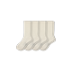 Women's Modern Rib Calf Sock 4-Pack - Soft White - Large - Bombas